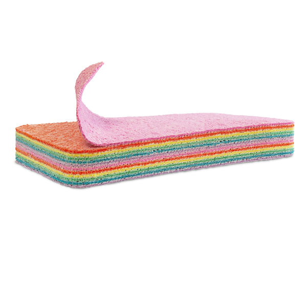12 Layer Layered Microfiber Sponge, Microfiber Sponge Block, Multilayer Sponge, Peelable Microfiber Cleaning Sponge For Kitchen, Reusable Powerful Dust Removal Cleaning Towel Layers (4Pcs, 17x7cm