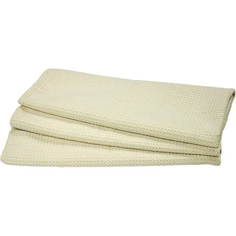 Eurow 16 x 28 in. 390 GSM Microfiber Waffle Weave Kitchen Towels – 3-pack