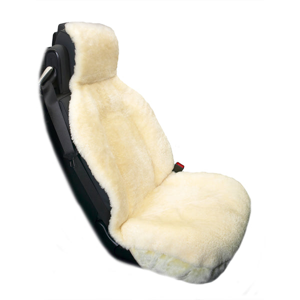 Eurow Sheepskin Seat Cover New XL Design Premium Pelt - Gray