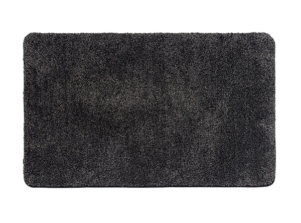 Eurow Trek N' Clean Microfiber Traction Floor Mat, Gray and Black, 36