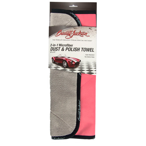 Barrett-Jackson® 14 x 17 in. 560 GSM Dual-Sided Dust and Polish Microfiber Towel
