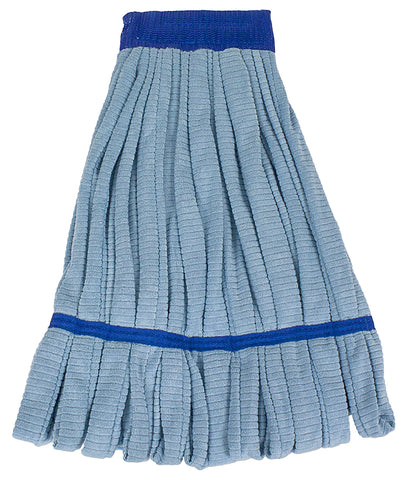 CleanAide® Blue Industrial Microfiber Tube Mop Head – 400 Grams