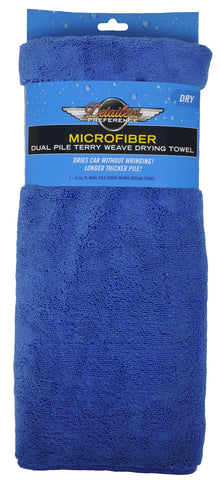 Detailer's Preference® 32 x 27 in. 490 GSM Large Dual Pile Terry Microfiber Drying Towel – 6 Sq. Feet