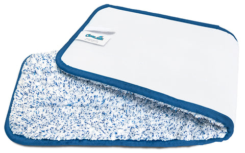 CleanAide Flat Microfiber Mop Pad, Blue