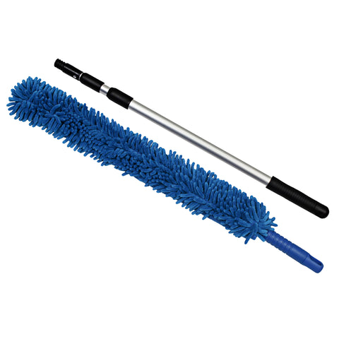 CleanAide® Handheld Microfiber Flex Duster with Telescopic Pole