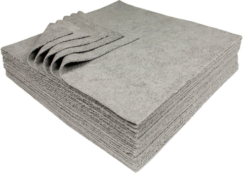 Udderly Clean 12 x 12 in. 290 GSM Silver-Infused Microfiber Cleaning Towels – 25-pack