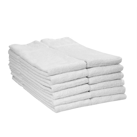 Nouvelle Legende Catalina Hand Towel, 27" x 16", White, 12 Pack