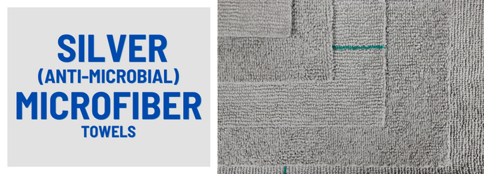 CleanAide® Antimicrobial Silver Microfiber Towels from Eurow®