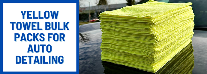 Yellow Towel bulk packs for Auto detailing