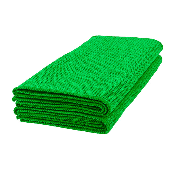 Eurow Microfiber Lettuce Wrap Towels, Waffle Weave, Green, 2 Pack