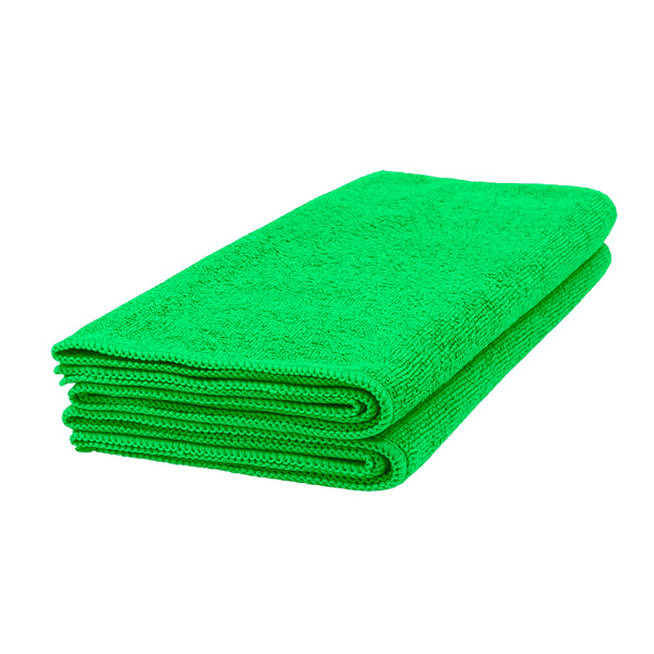 Eurow Microfiber Lettuce Wrap Towels, Terry Weave, Green, 2 Pack