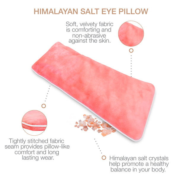 Eurow Luxe Microwavable & Freezable Himalayan Salt Eye Pillow Mask