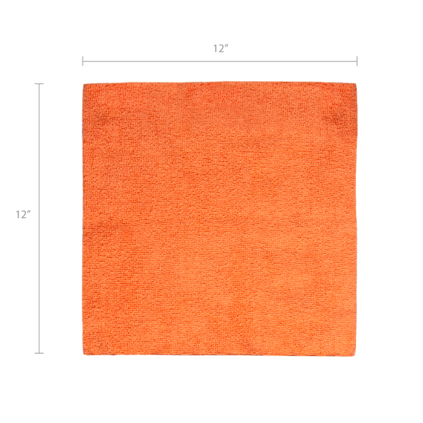 Eurow 12 x 12 in. 200 GSM Microfiber Wipe and Clean Cloths with Dispenser Box – 50-pack