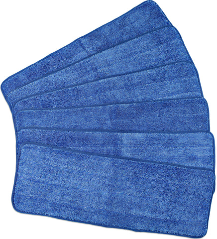 CleanAide® 18-inch All-Purpose Mega Microfiber Mop Pads – 6-pack