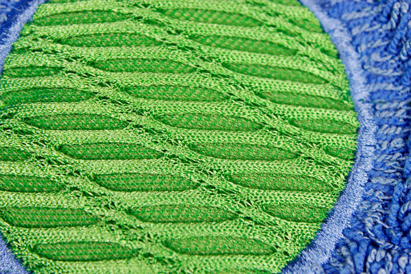 CleanAide® 18-inch Spot Cleaning Twist Yarn Microfiber Mop Pad with Scrubber – 6 Pack