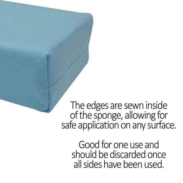 Suede Microfiber w/Barrier, Ceramic Coating Applicators, 3” x 1.5” x 1.5”, Blue, 10-pack