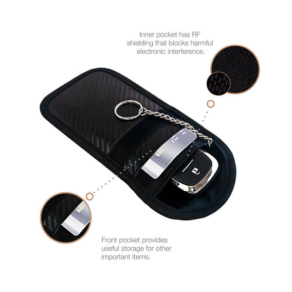 Eurow RFID-Blocking Security Pouch & Anti-Theft Protector Shield for Key Fobs