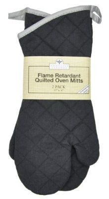 Nouvelle Legende® Fire Resistant Quilted Oven Mitts – Pair