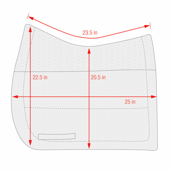 ECP Grip Tech Dressage Saddle Pad