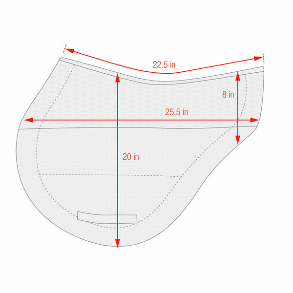 ECP® Grip Tech® Eventing Saddle Pad