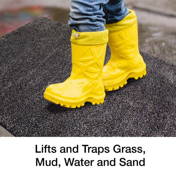 Eurow Trek N' Clean Microfiber Traction Floor Mat, 36 by 23.5 Inches