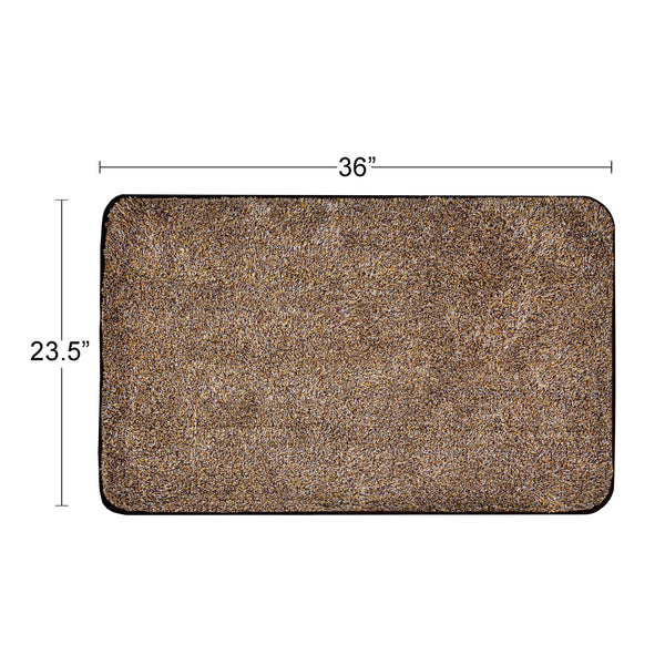 Eurow Trek N' Clean Microfiber Traction Floor Mat, 36 by 23.5 Inches