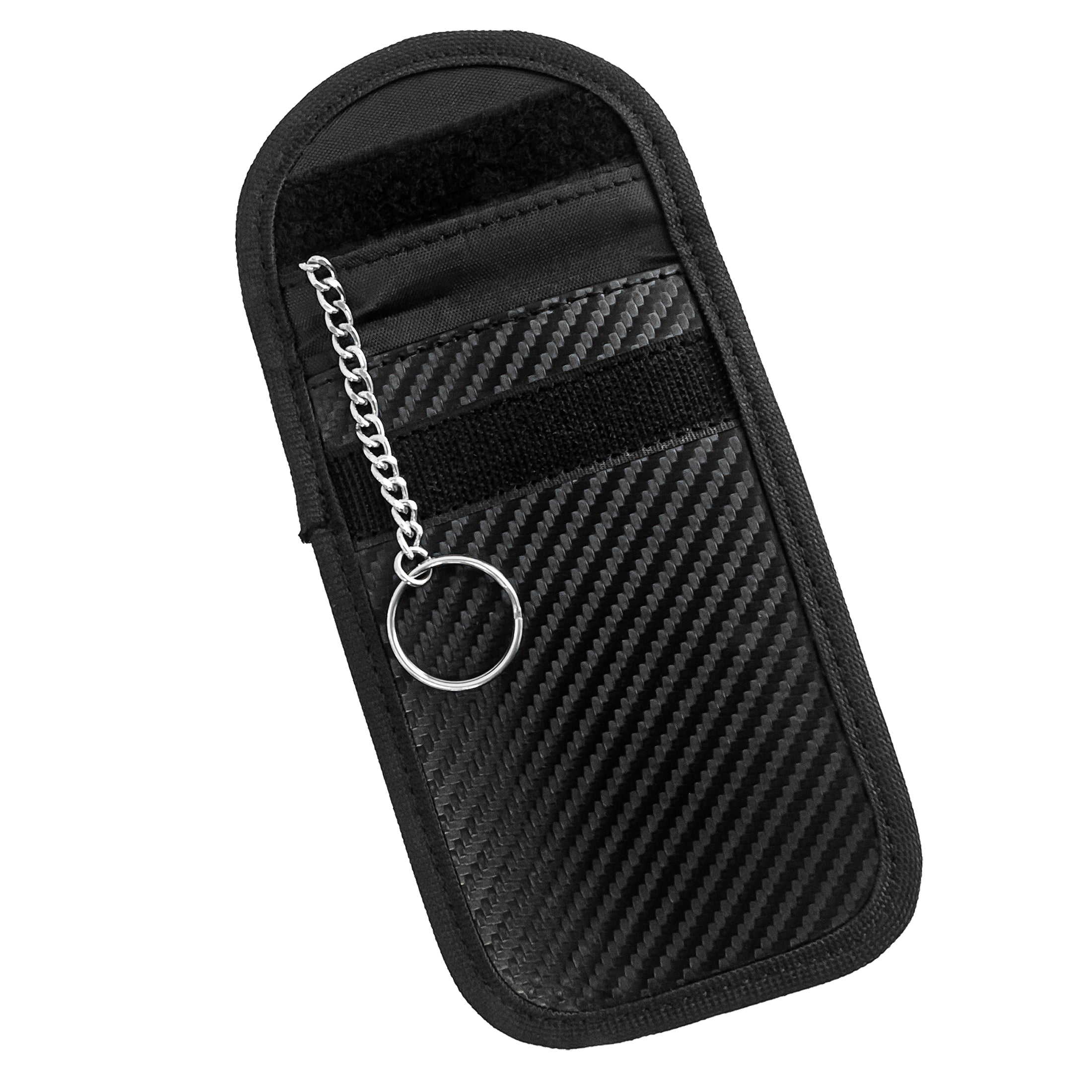 Carbon Fiber Faraday Bag - Car Key Signal Blocker Anti-Theft Pouch