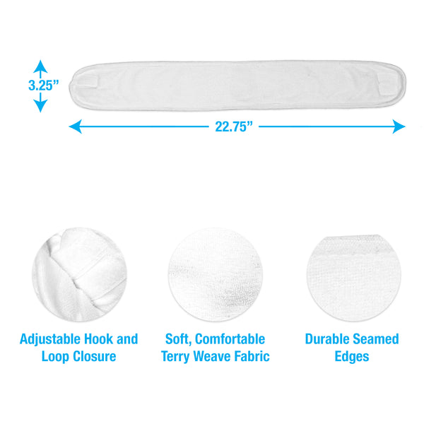 Eurow Luxe Adjustable Microfiber Unisex Headband, 24 Inches