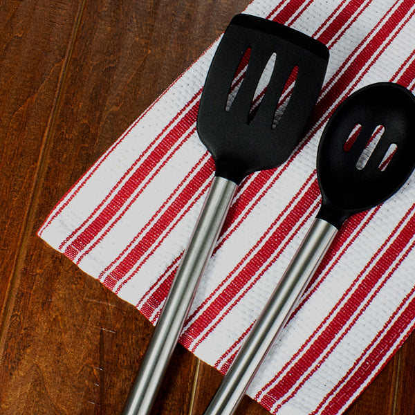 Nouvelle Legende® 19 x 29 in. Basketweave Cotton Kitchen Towels – 8-pack