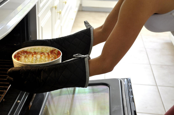 Nouvelle Legende® Fire Resistant Quilted Oven Mitts – Pair