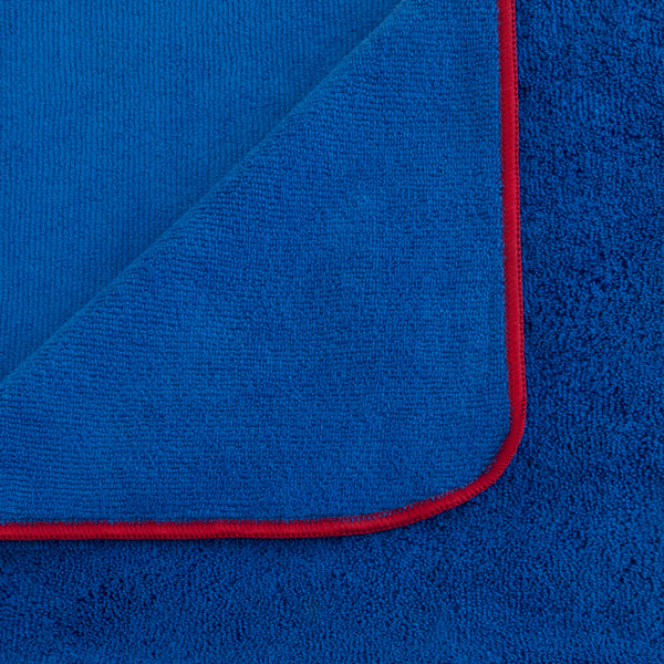 Detailer's Preference All-Purpose Dual Pile Terry Weave Microfiber Towels with Red Trim, 380 GSM, 16”x24”, 12-Pack