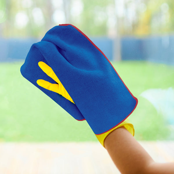 Detailer's Preference All-Purpose Dual Pile Terry Weave Microfiber Towels with Red Trim, 380 GSM, 16”x24”, 12-Pack