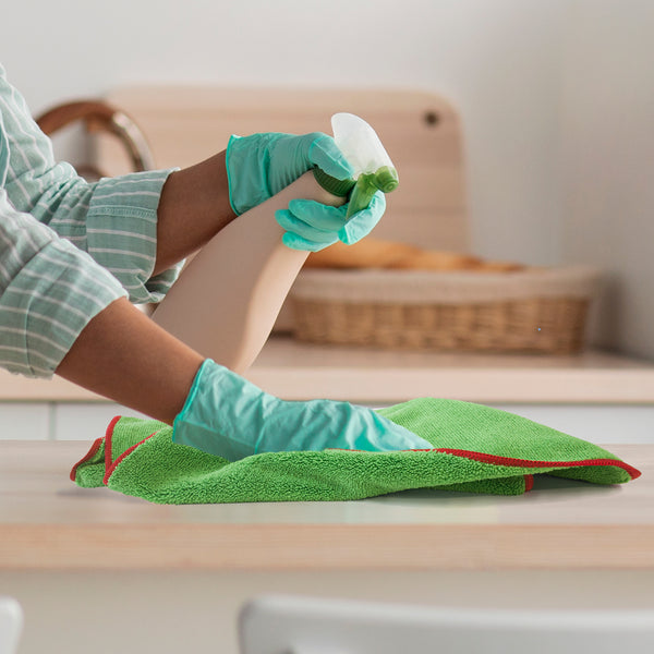 Detailer's Preference All-Purpose Dual Pile Terry Weave Microfiber Towels with Red Trim, 380 GSM, 16”x24”, 12-Pack