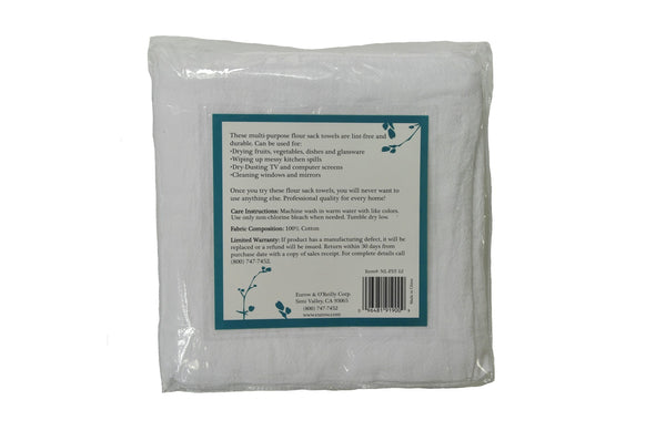 Nouvelle Legende® 28 x 29 in. Cotton Flour Sack Towels – 12-pack