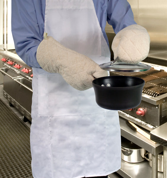 Nouvelle Legende® Commercial-Grade Cream Terry Cloth Oven Mitts – 2-pack