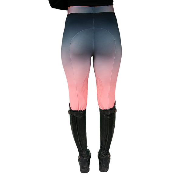 Ridetex Riding Tights with Silicone Knee Patches and Non Slip Waistband