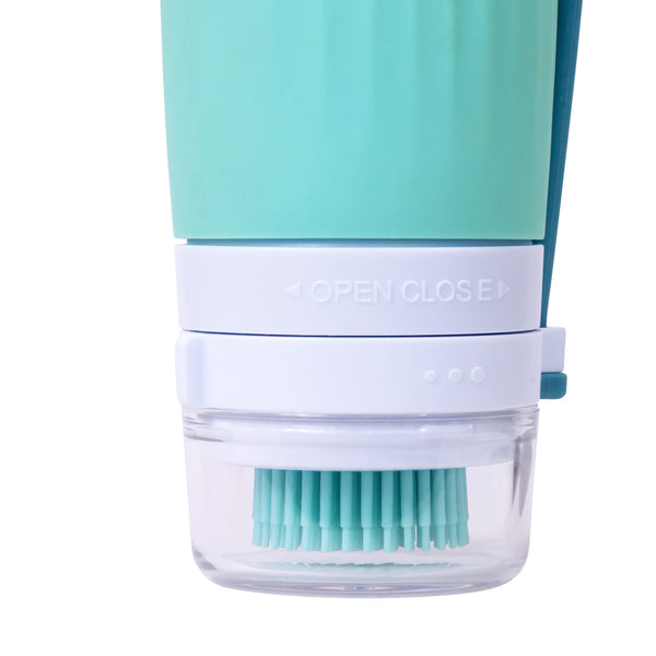 Eurow Luxe BPA-Free Refillable & Squeezable Silicone Brush Bottle with Hanging Loop, 100 ml
