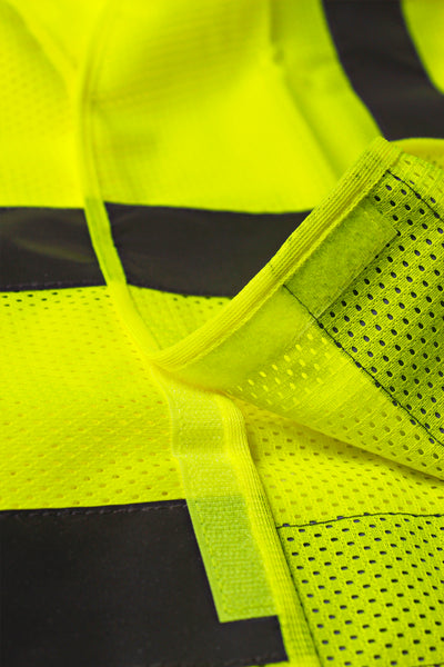 Eurow High Visibility ANSI Class II Security Vest, Mesh, Yellow 3-Pack