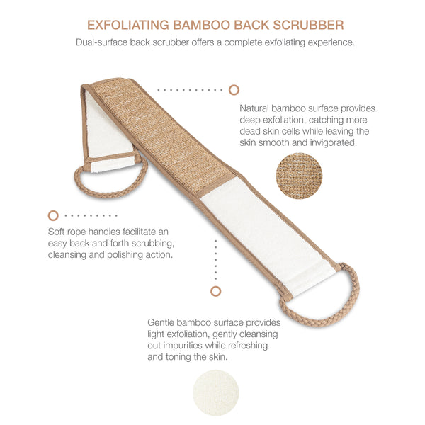 Eurow Bamboo Back Scrubber 2 Pack