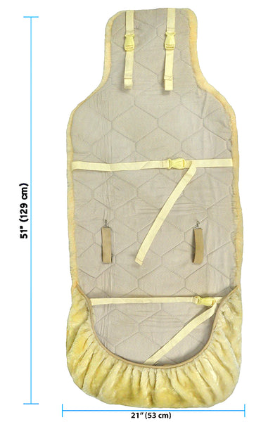 Eurow Genuine Australian Sheepskin Sideless Seat Cover – Champagne