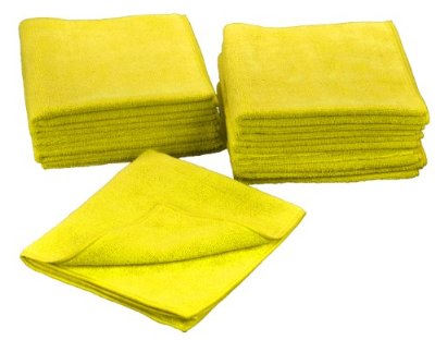 Eurow 16 x 16 in. 300 GSM Microfiber Cleaning Towels – 12-pack