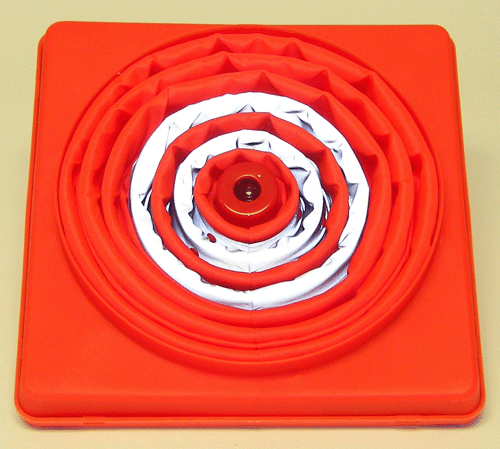 Eurow Safety – 28-inch Collapsible Traffic Cone with Light & Reflective Collar