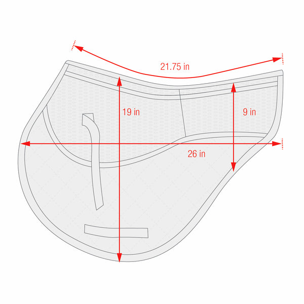 ECP 3D Air Ride® Eventing Saddle Pad with Memory Foam