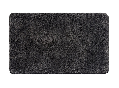 Eurow Trek N' Clean Microfiber Traction Floor Mat, Gray and Black, 36 by 23.5 Inches