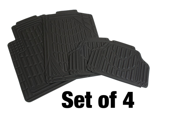 Eurow Universal Cut-to-Fit Car Floor Mats – 4-piece Set