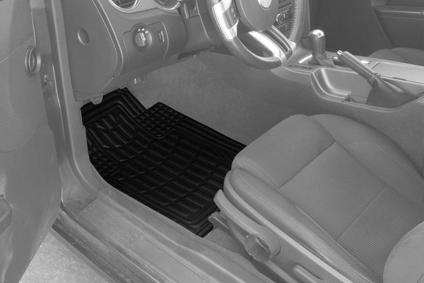 Eurow Universal Cut-to-Fit Car Floor Mats – 4-piece Set