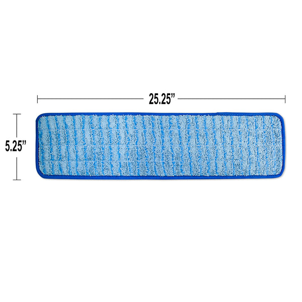 CleanAide Twist Yarn Microfiber Flat Mop with Scrub Strips