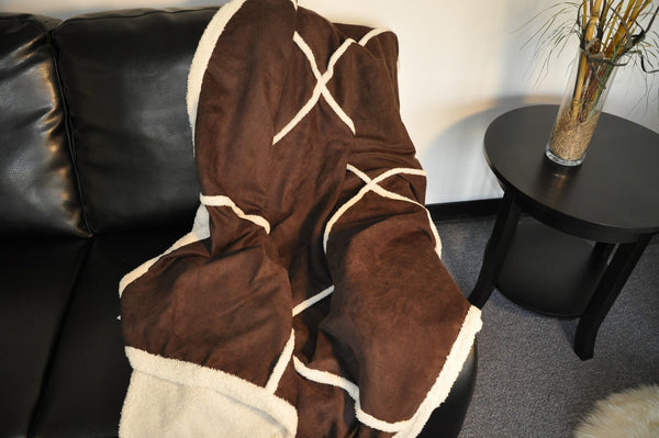 Nouvelle Legende® 50 x 60 in. Brown Microfiber Throw Blanket