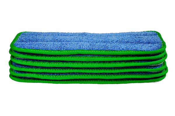 CleanAide® 10-inch All-Purpose Twist Yarn Microfiber Mop Pads – 6-pack
