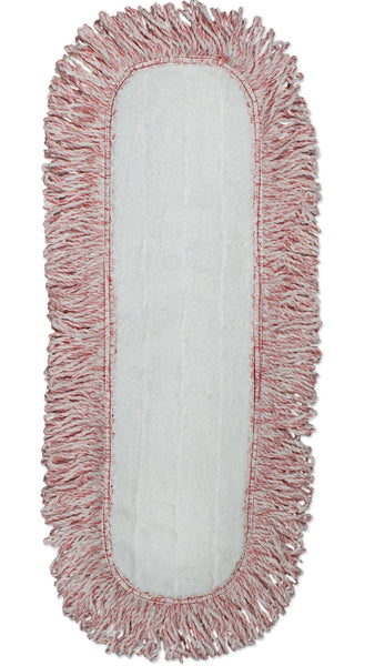 CleanAide® 24-inch Coral Weave Microfiber Mop Pads with Rope Border – 6-pack